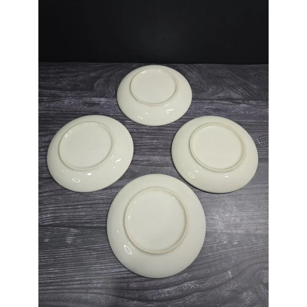 Set of 4 Pfaltzgraff Juniper Stoneware Tea Cups & Saucers - Excellent Condition